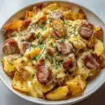 Cheesy Ranch Potatoes and Smoked Sausage
