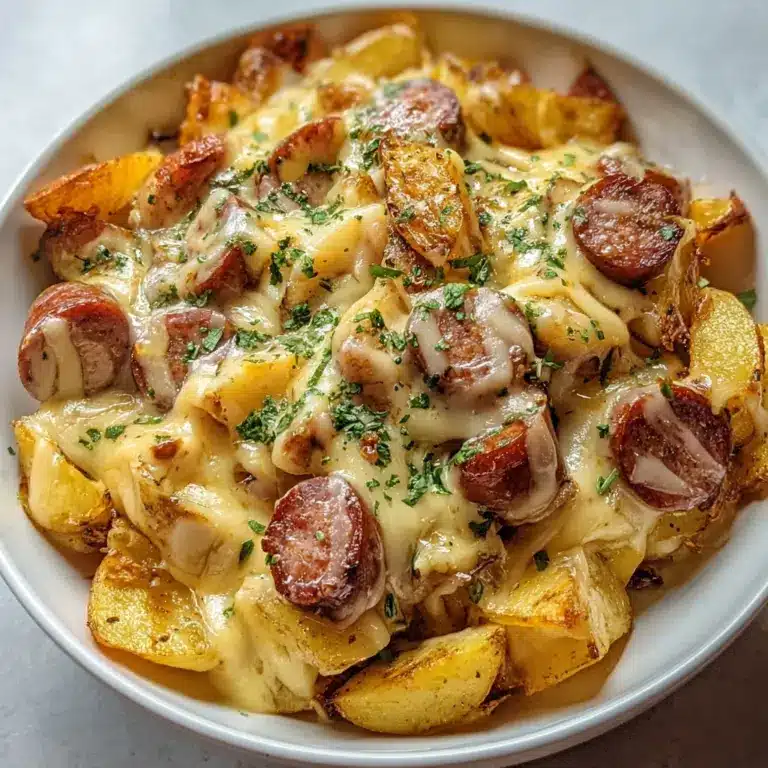 Cheesy Ranch Potatoes and Smoked Sausage