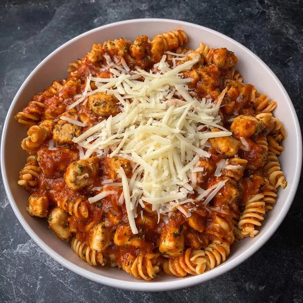 Healthy Garlic Parmesan Chicken Pasta Recipe - Recipe Image