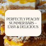 Heavenly Summer Peach Bars Recipe