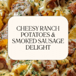 Cheesy Ranch Potatoes and Smoked Sausage