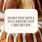 Pineapple Zucchini Bundt Cake with Pineapple Glaze Recipe