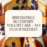 Healthy Blueberry Yogurt Cake (No Sugar, No Flour, Gluten-Free)