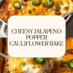 Jalapeno Popper Cauliflower Casserole Recipe