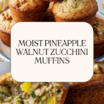 Pineapple Walnut Zucchini Muffins Recipe