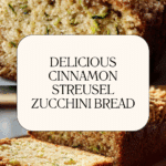 Cinnamon Streusel Topped Zucchini Bread Bakery Style Recipe