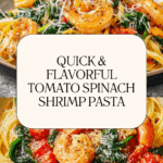 Tomato Spinach Shrimp Pasta Recipe