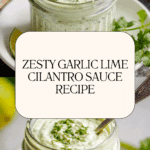 Creamy Garlic Lime Cilantro Sauce Recipe