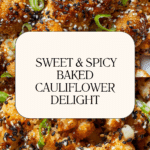 Sweet and Spicy Baked Cauliflower Recipe