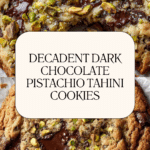 Dark Chocolate Pistachio Tahini Cookies Recipe