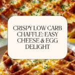 Easy Low Carb Chaffle with Egg and Cheese Recipe