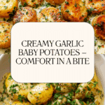 Creamy Garlic Sauce Baby Potatoes Recipe