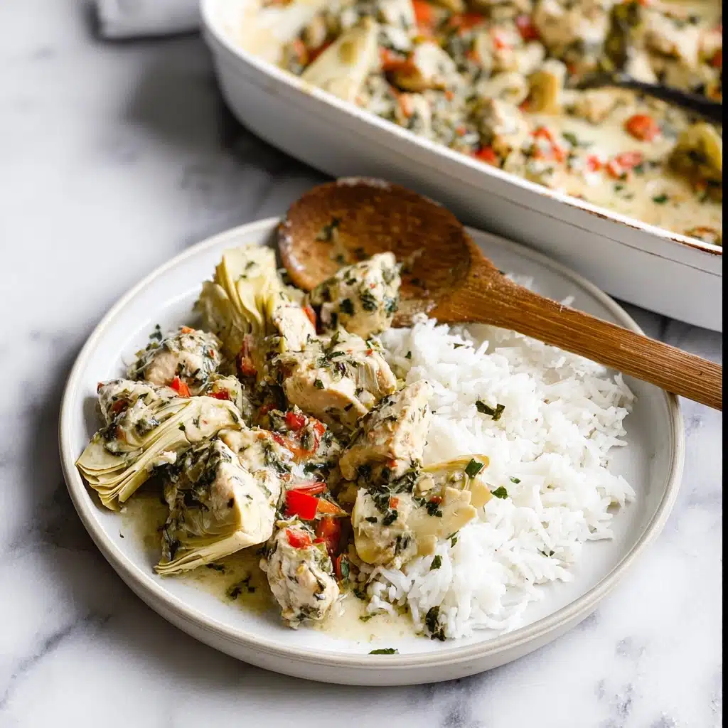 Spinach Artichoke Chicken Bake Recipe - Recipe Image