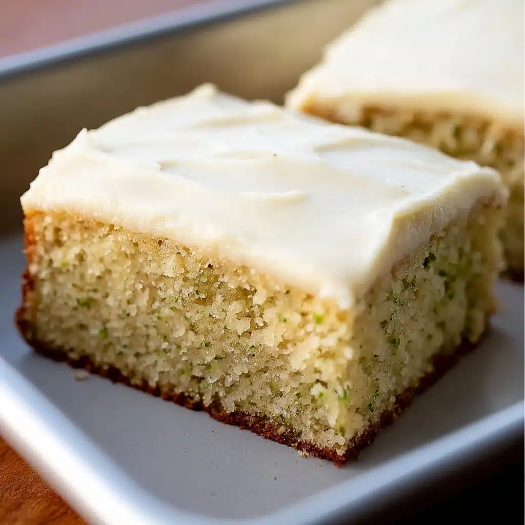 Homestyle Zucchini Cake with Sour Cream Recipe - Recipe Image