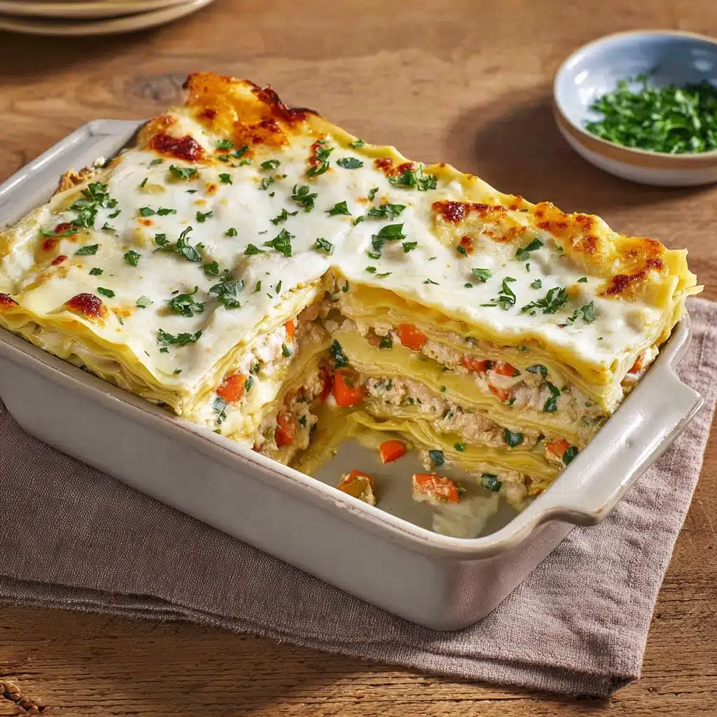 Loaded Veggie White Lasagna Recipe - Recipe Image
