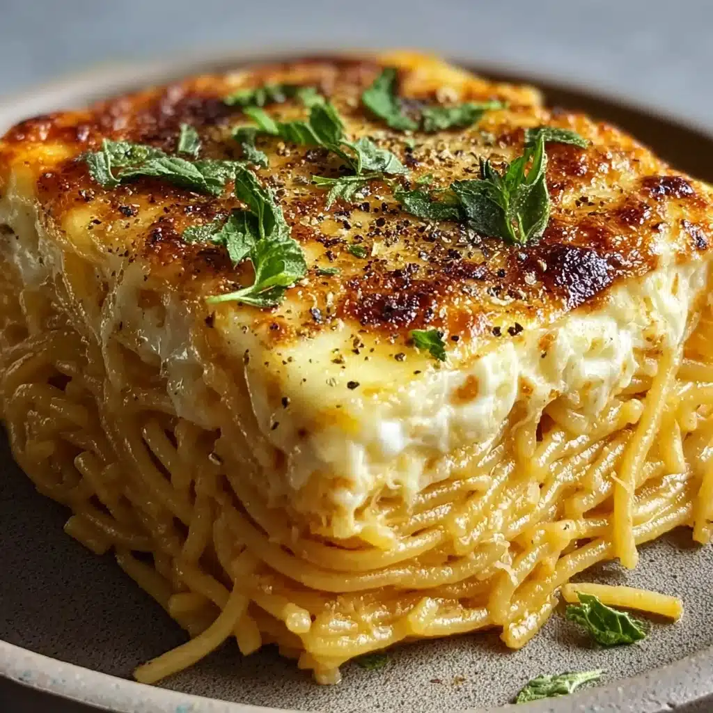 Baked Cream Cheese Spaghetti Casserole Recipe - Recipe Image