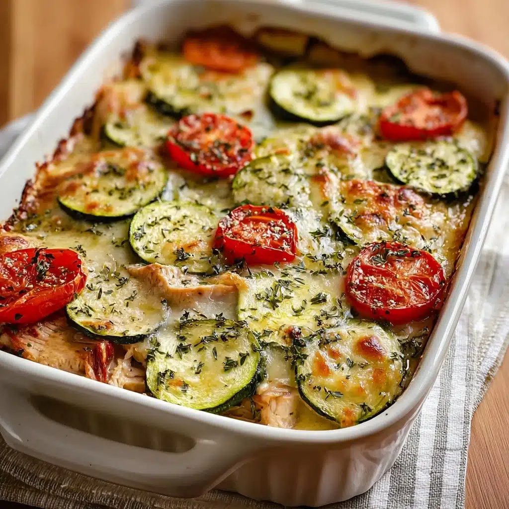 Mediterranean Chicken Zucchini Bake Recipe