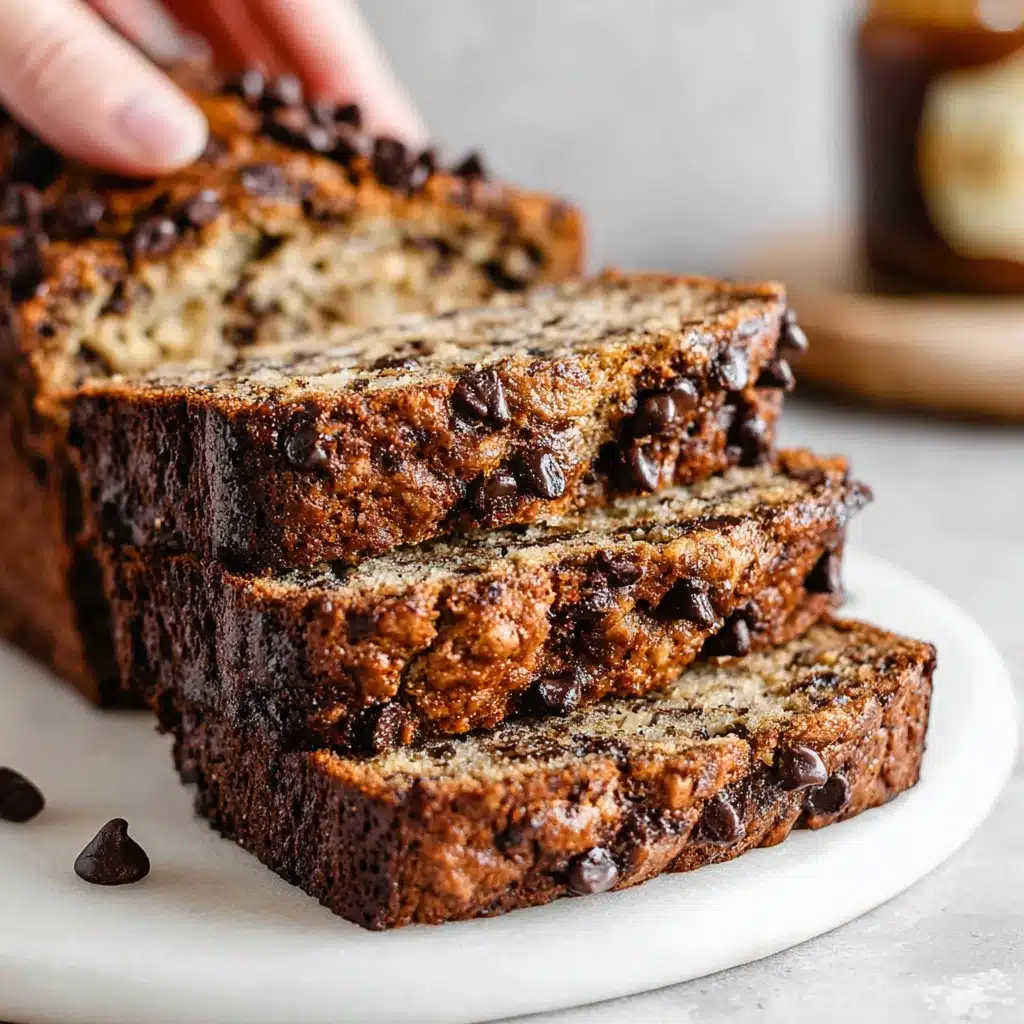 Super Moist Chocolate Chip Banana Bread Recipe - Recipe Image