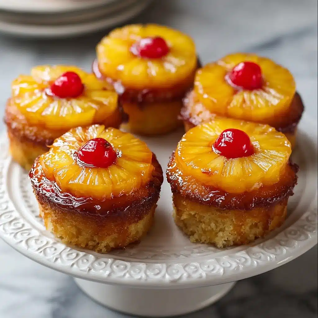 Pineapple Upside Down Cupcakes Recipe - Recipe Image