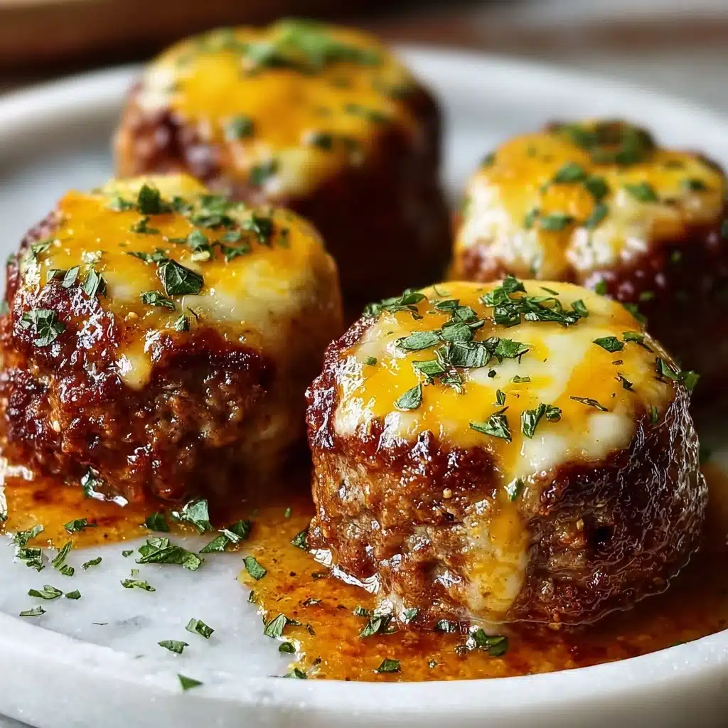 Cheesy Stuffed Meatloaf Bites Recipe - Recipe Image