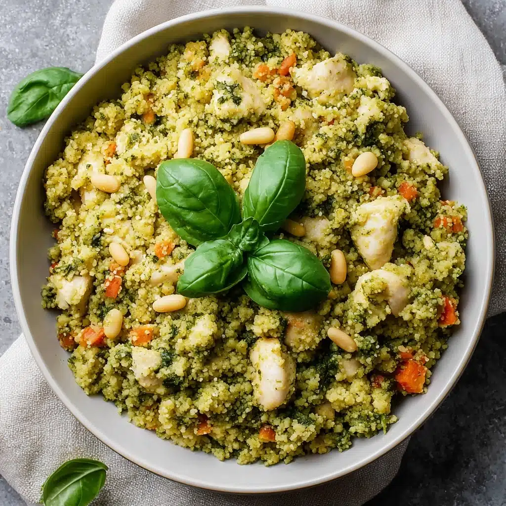 Pesto Chicken Cauliflower Rice Recipe - Recipe Image