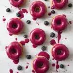 Vanilla Bean Cake Donuts with Blueberry Glaze Recipe