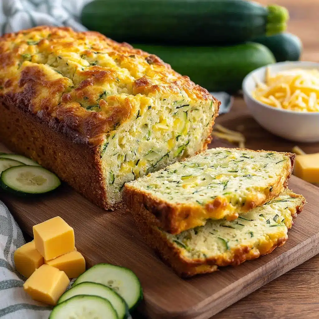 Savory Zucchini Cheddar Quick Bread Recipe - Recipe Image