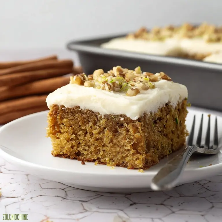 Zucchini Spice Cake With Cream Cheese Frosting Recipe