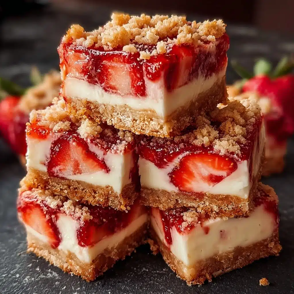 Strawberry Cheesecake Bars Recipe - Recipe Image