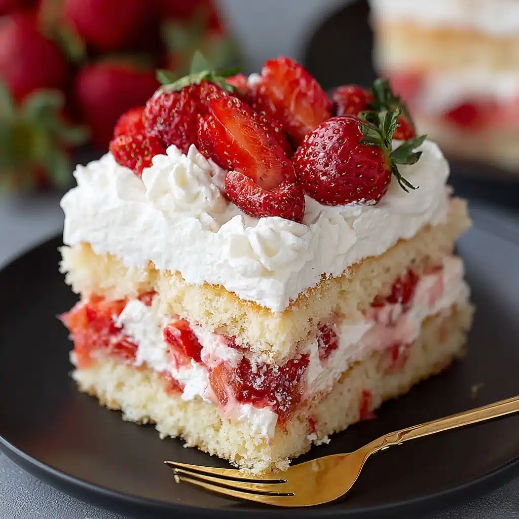 Strawberry Shortcake Poke Cake Recipe - Recipe Image