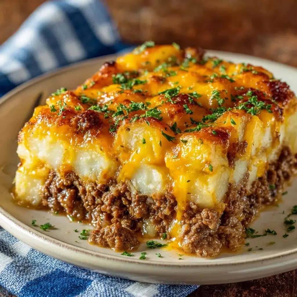 Cheesy Ground Beef and Potatoes Recipe - Recipe Image