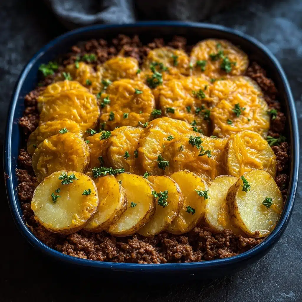 Cheesy Ground Beef and Potatoes Recipe - Recipe Image