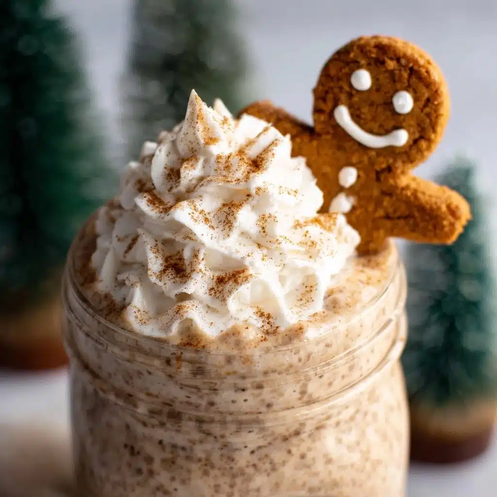 High Protein Gingerbread Overnight Oats Recipe - Recipe Image