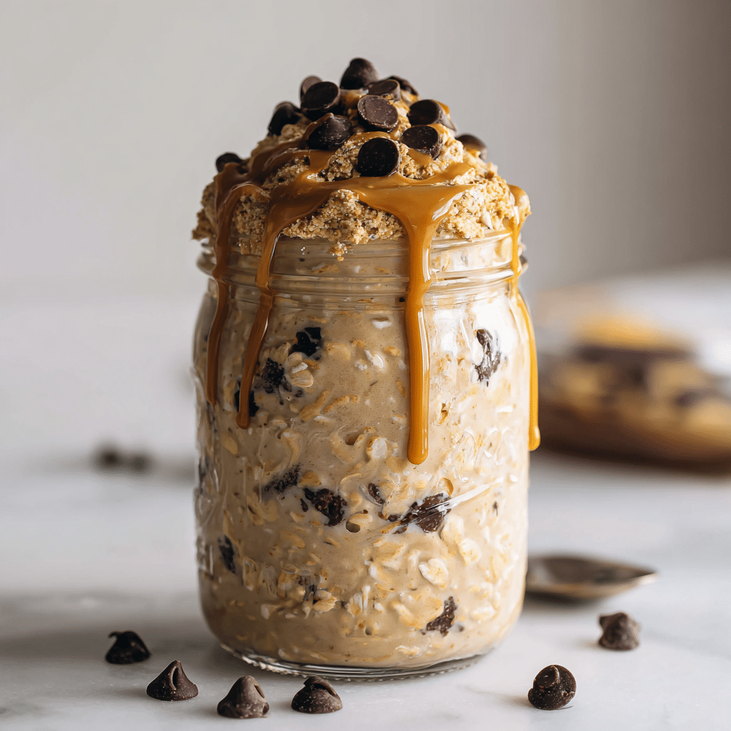 Cookie Dough Overnight Oats Recipe - Recipe Image