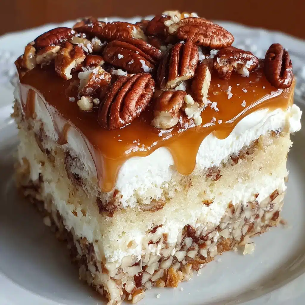 Butter Pecan Praline Poke Cake Recipe - Recipe Image