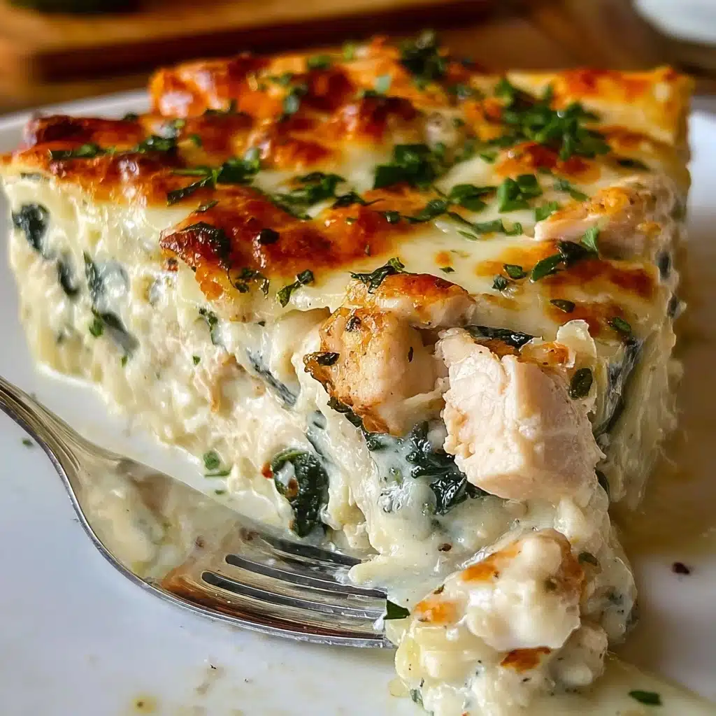 Chicken and Spinach Casserole with Cream Cheese Recipe - Recipe Image
