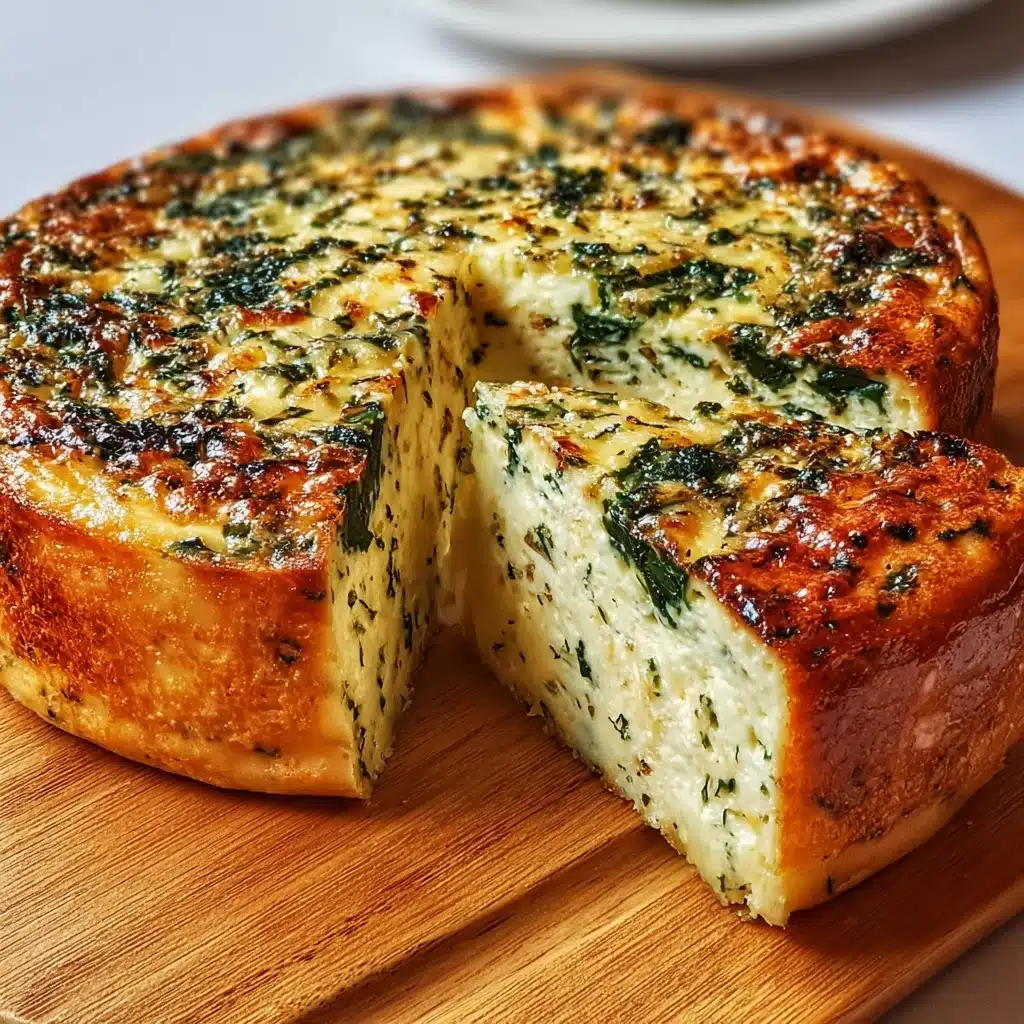 Cottage Cheese and Spinach Crustless Quiche Recipe - Recipe Image