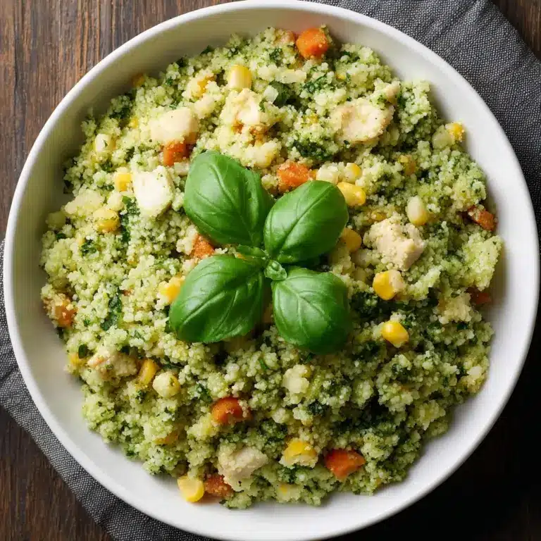 Pesto Chicken Cauliflower Rice Recipe