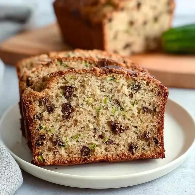 Rich Chocolate Chip Amish Zucchini Bread Recipe