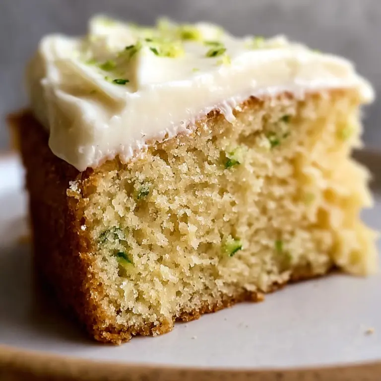Homestyle Zucchini Cake with Sour Cream Recipe