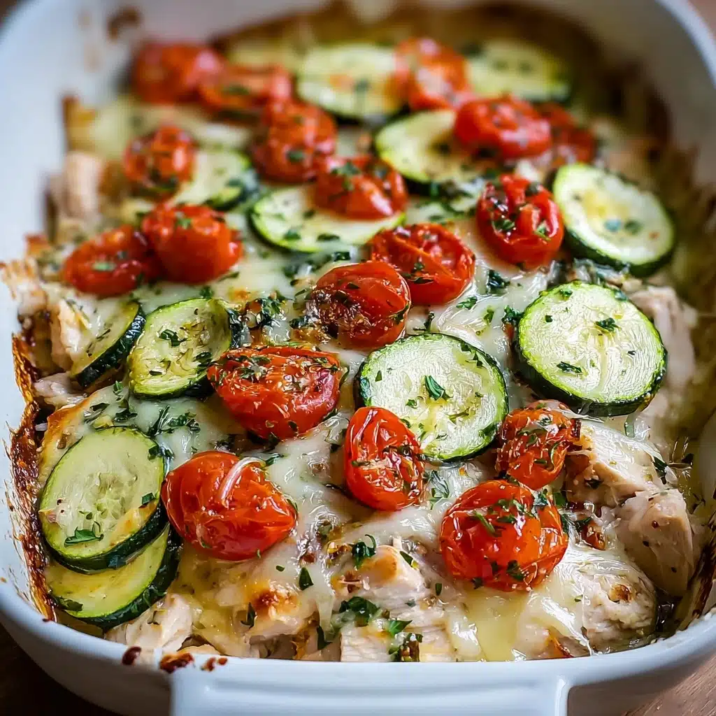 Mediterranean Chicken Zucchini Bake Recipe