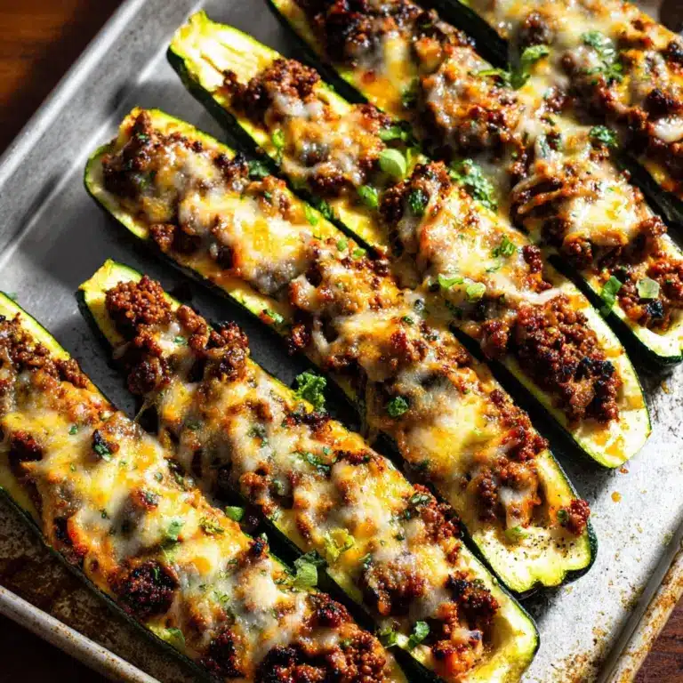 Easy Ground Beef Zucchini Boats (Healthy and Delicious) Recipe