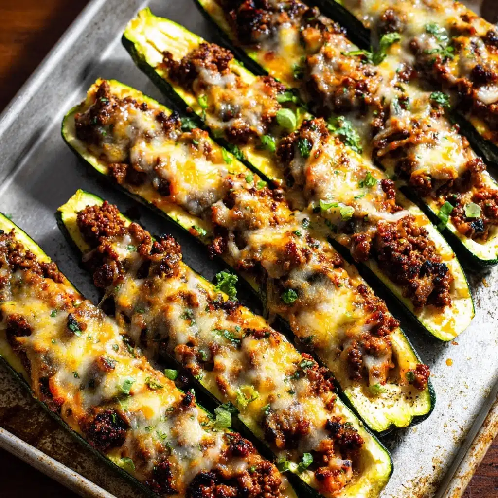 Easy Ground Beef Zucchini Boats (Healthy and Delicious) Recipe