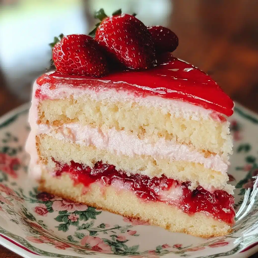 Strawberries and Cream Cake Recipe