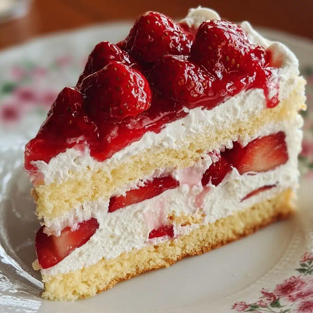 Strawberries and Cream Cake Recipe - Recipe Image