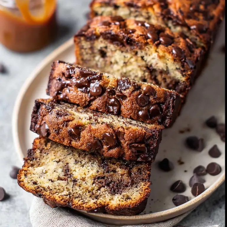 Super Moist Chocolate Chip Banana Bread Recipe