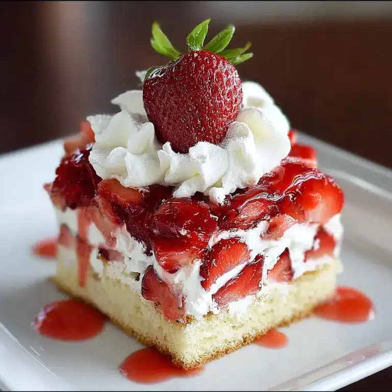 Easy Strawberry Sheet Shortcake Recipe