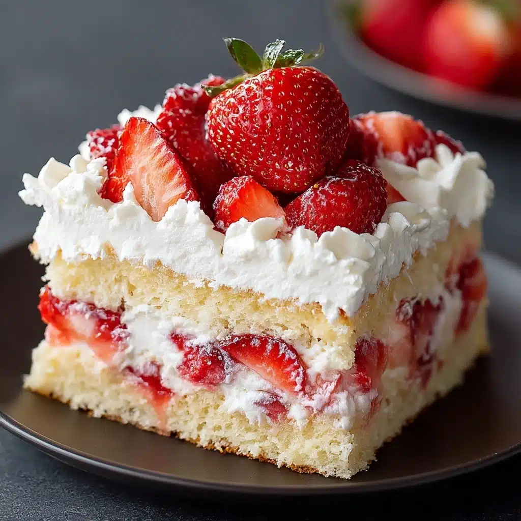 Strawberry Shortcake Poke Cake Recipe - Recipe Image