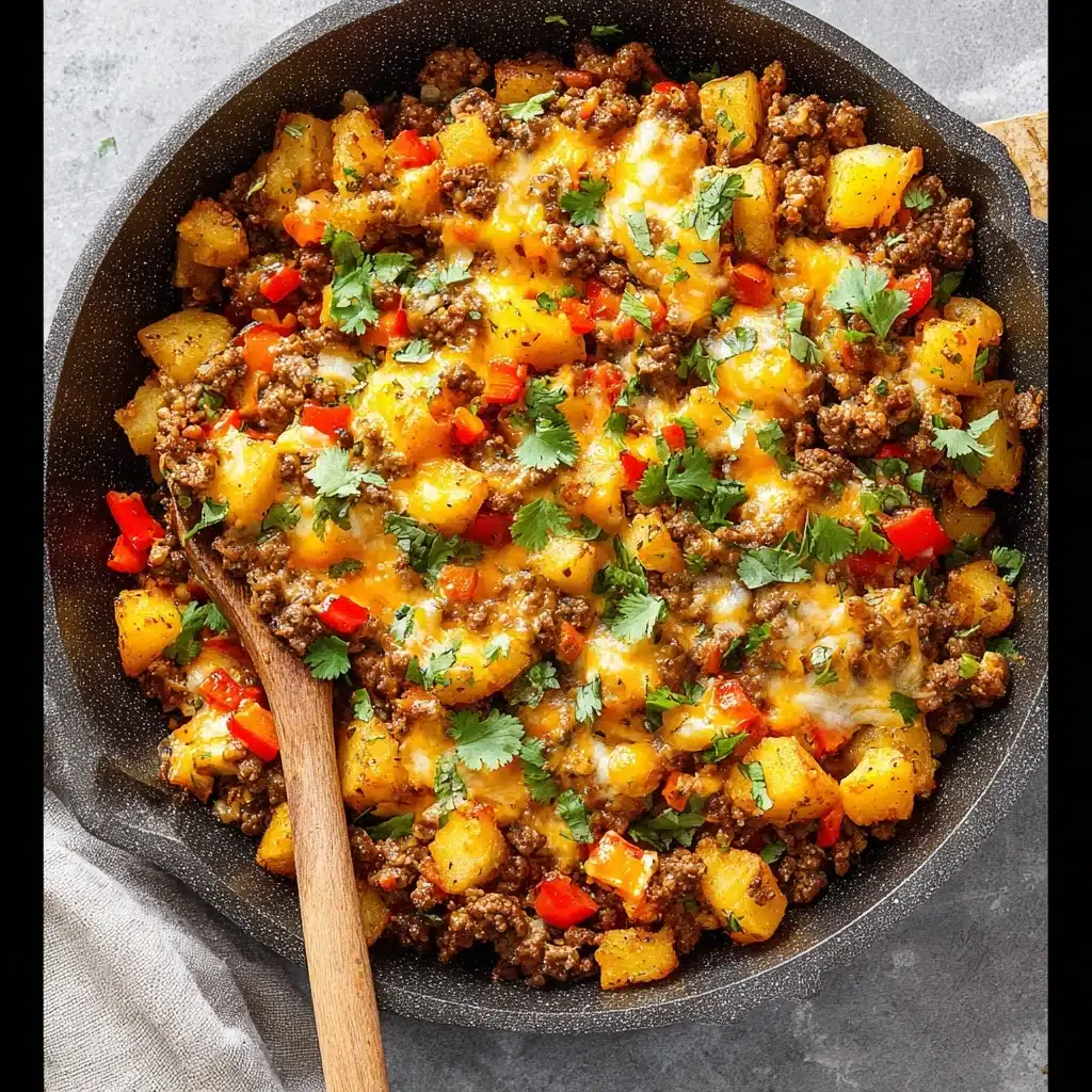 Mexican Ground Beef and Potato Skillet Recipe