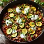 Zucchini and Ground Beef Skillet Recipe
